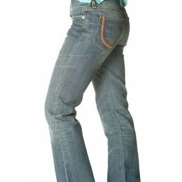 Paper Denim & Cloth Retro Rainbow Pocket Jeans 23 - Picture 7 of 8